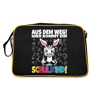 Inscription scolaire 2024 de l’école de la rentrée scolaire - Sac Retro - noir/or - Dos