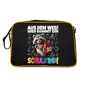 Inscription scolaire 2024 de l’école de la rentrée scolaire - Sac Retro - noir/or - Dos
