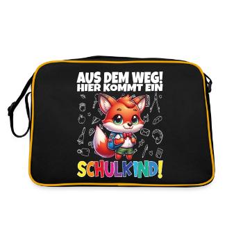 Inscription scolaire 2024 de l’école de la rentrée scolaire - Sac Retro - noir/or - Dos