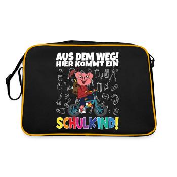 Inscription scolaire 2024 de l’école de la rentrée scolaire - Sac Retro - noir/or - Dos
