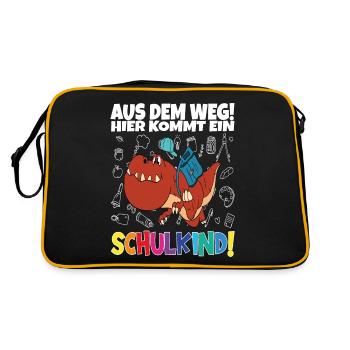 Inscription scolaire 2024 de l’école de la rentrée scolaire - Sac Retro - noir/or - Dos