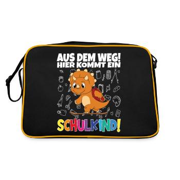 Inscription scolaire 2024 de l’école de la rentrée scolaire - Sac Retro - noir/or - Dos
