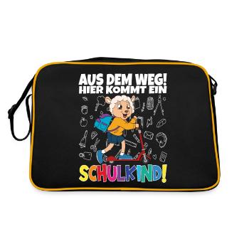 Inscription scolaire 2024 de l’école de la rentrée scolaire - Sac Retro - noir/or - Dos