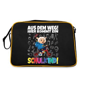 Inscription scolaire 2024 de l’école de la rentrée scolaire - Sac Retro - noir/or - Dos