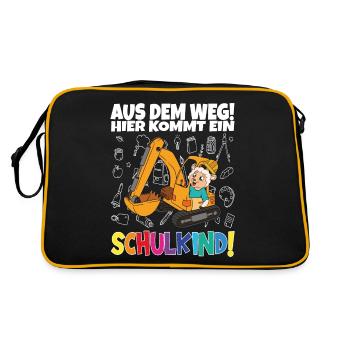 Inscription scolaire 2024 de l’école de la rentrée scolaire - Sac Retro - noir/or - Dos