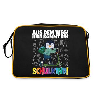 School Child 2024 School Enrollment Back to School - Retro Bag - black/gold - Back