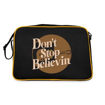 N’ARRÊTEZ PAS DE CROIRE - Sac Retro - noir/or - Dos