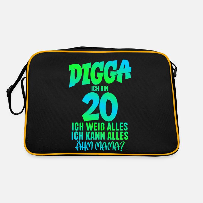 20th Birthday Digga I'm 20 I Can Do Everything Retro Bag