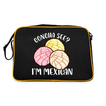 Concha See I'm Mexican Sweet Roll Pan Dulce - Retro Bag - black/gold - Back