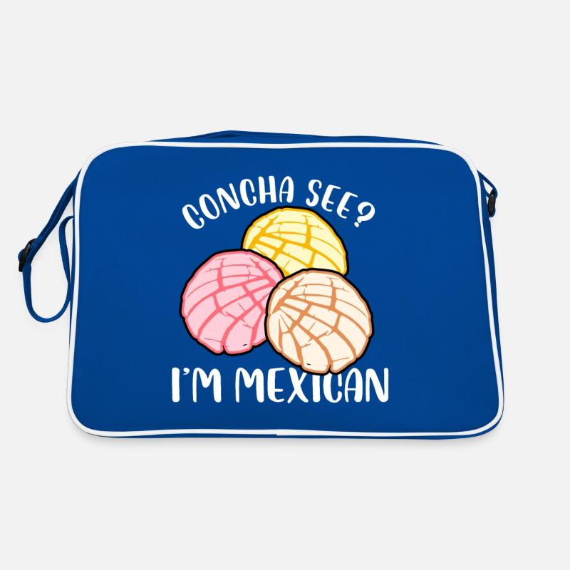 Concha See I'm Mexican Sweet Roll Pan Dulce Retro Bag