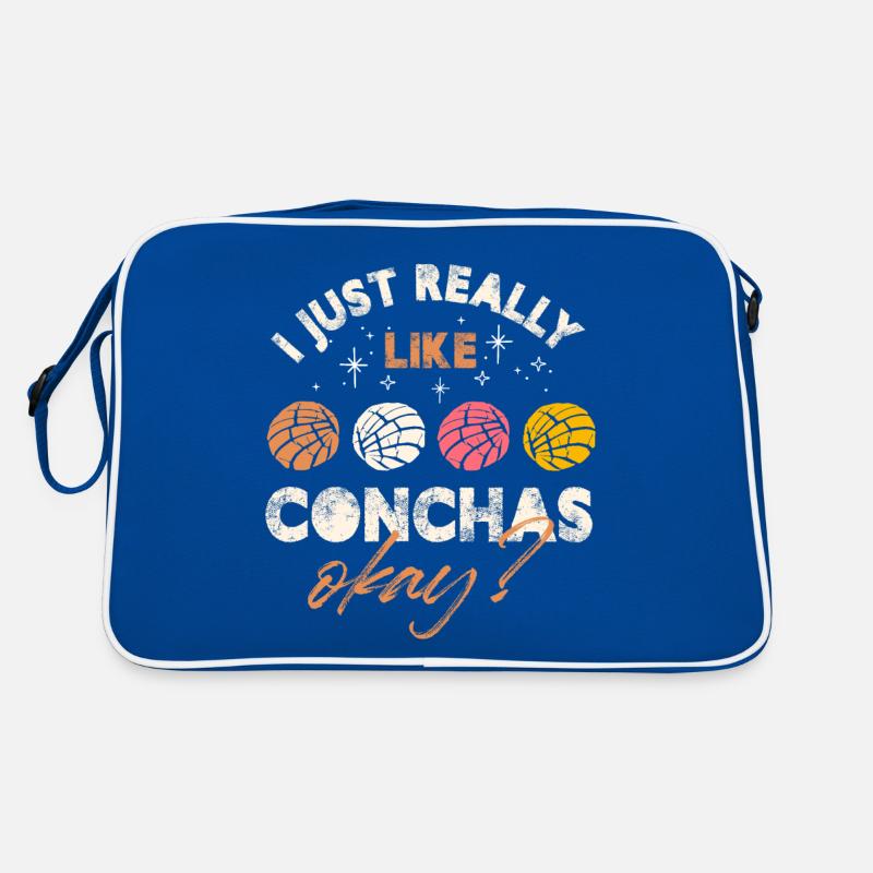 I Just Really Like Conchas Okay Mexican Shell Retro Tasche