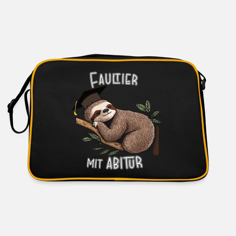 Sloth with high school diploma Retro Bag