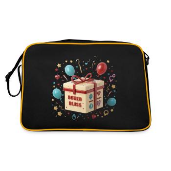 CARDBOARD BOXES, BOXED BLISS - Retro Bag - black/gold - Back
