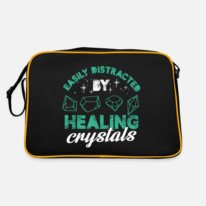 Easily Distracted By Healing Crystals Chalra Retro Tasche