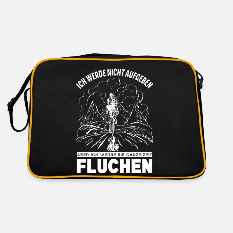 Nicht Aufgeben Ich Werde Die Ganze Zeit Fluchen Retro Tasche