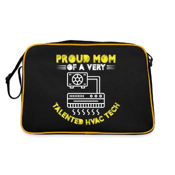 Fière maman d’un air très talentueux HVAC Tech - Sac Retro - noir/or - Dos