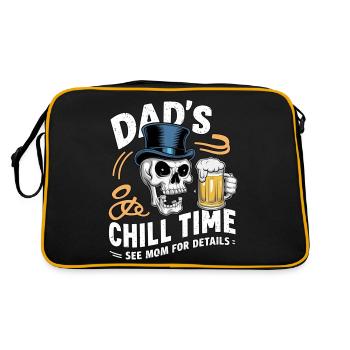 dad s chill time - papa biere - Sac Retro - noir/or - Dos