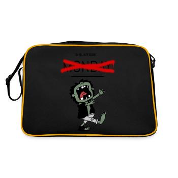 I Hate Mondays - Retro Bag - black/gold - Back