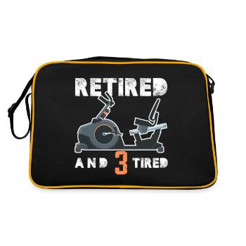 Retiré et 3 Tired Triker - Sac Retro - noir/or - Dos