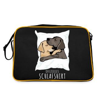 Chemise de nuit Retriever Chemise de nuit officielle Chiens - Sac Retro - noir/or - Dos