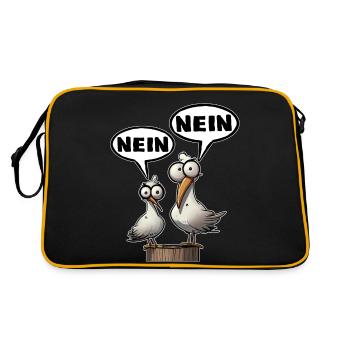 The Bäädden Seagulls - Morning Grouches No No Saying - Retro Bag - black/gold - Back