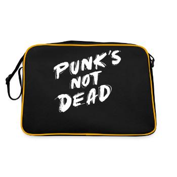 Punk's Not Dead - Retro Bag - black/gold - Back
