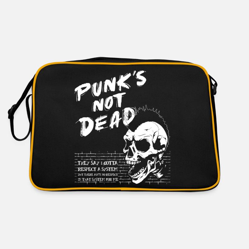 Skull Punk Rock - Punk ist nicht tot - Old Punks Retro Tasche