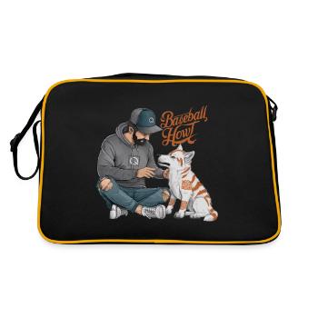 HURLEMENT DE BASEBALL - Sac Retro - noir/or - Dos