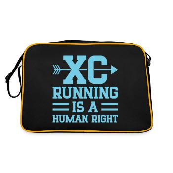 Funny XC Running Gift XC Runner Edition - Retro Bag - black/gold - Back