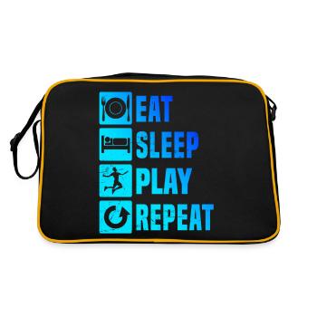 Squash Badminton Badminton Men's Badminton Player - Retro Bag - black/gold - Back