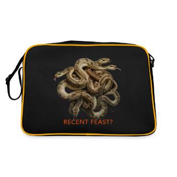 SCHLANGEN, KÜRZLICHES FEST - Retro Tasche - Schwarz/Gold - Hinten