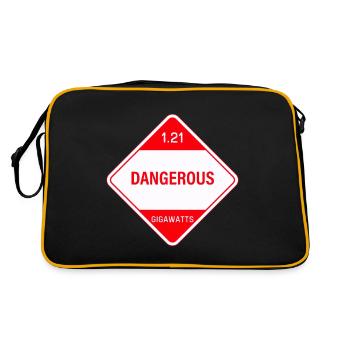 1.21 gigawatts ! Danger! - Sac Retro - noir/or - Dos