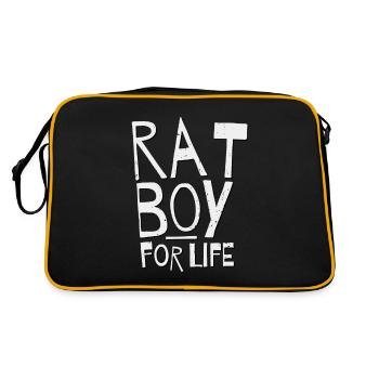 Rat Boy For Life! Be your self-confident you! - Retro Bag - black/gold - Back