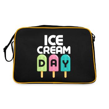 Ice Cream Day Summer Scoop Cone - Retro Bag - black/gold - Back