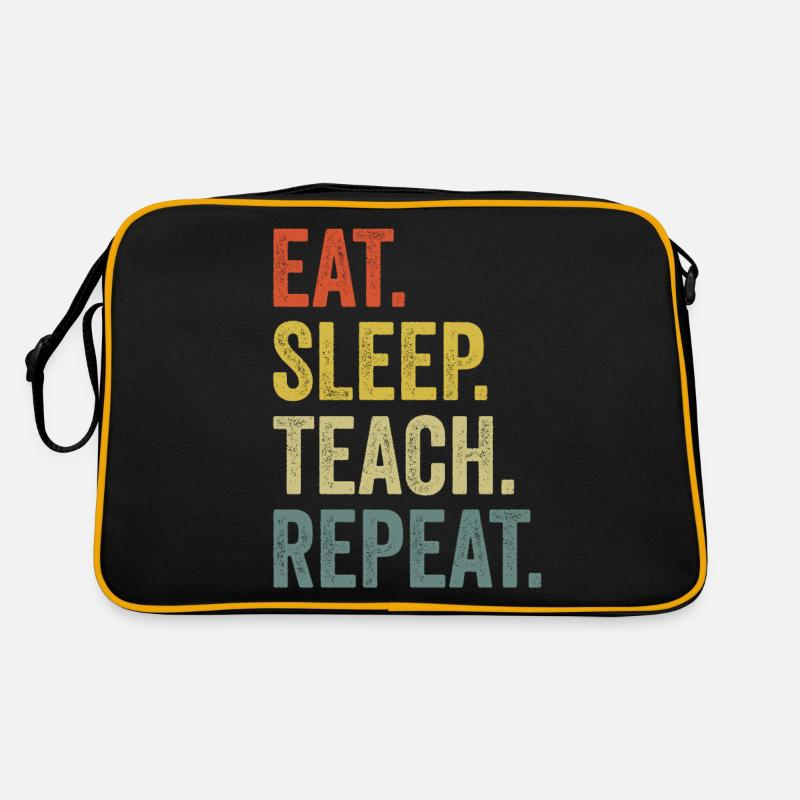 Aussage des Lehrers Retro Tasche