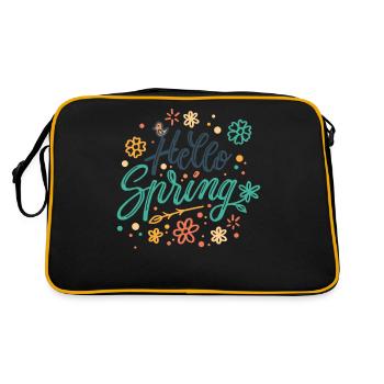 Hello Spring - Retro Bag - black/gold - Back
