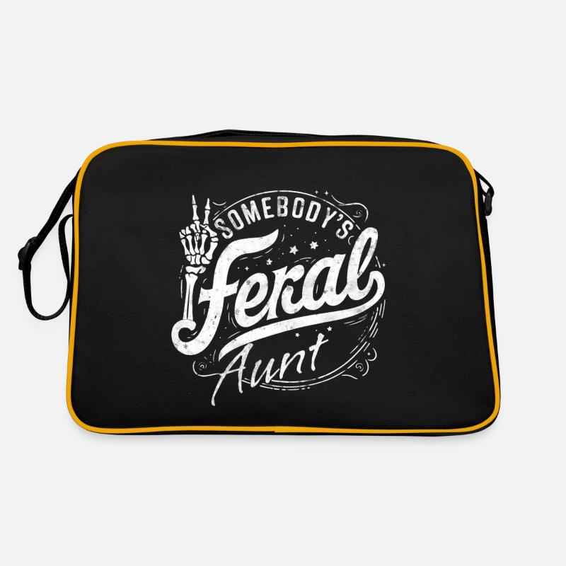 Somebody's Feral Aunt Summer Trendy Aunt Cool Gift Retro Bag