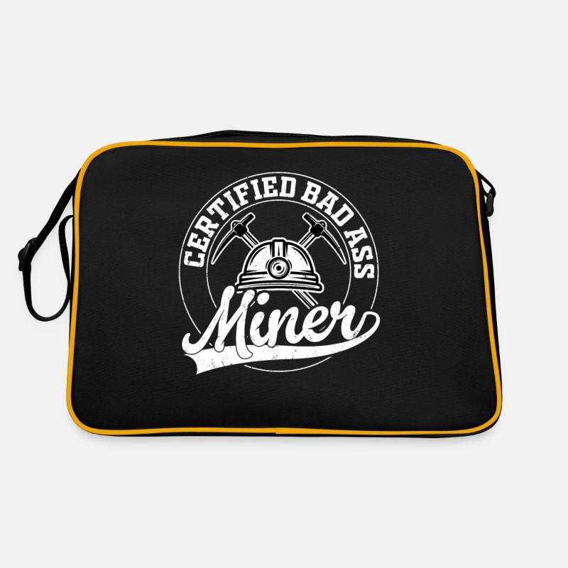 Coal blooded American miner Mining Patriotic Retro Tasche