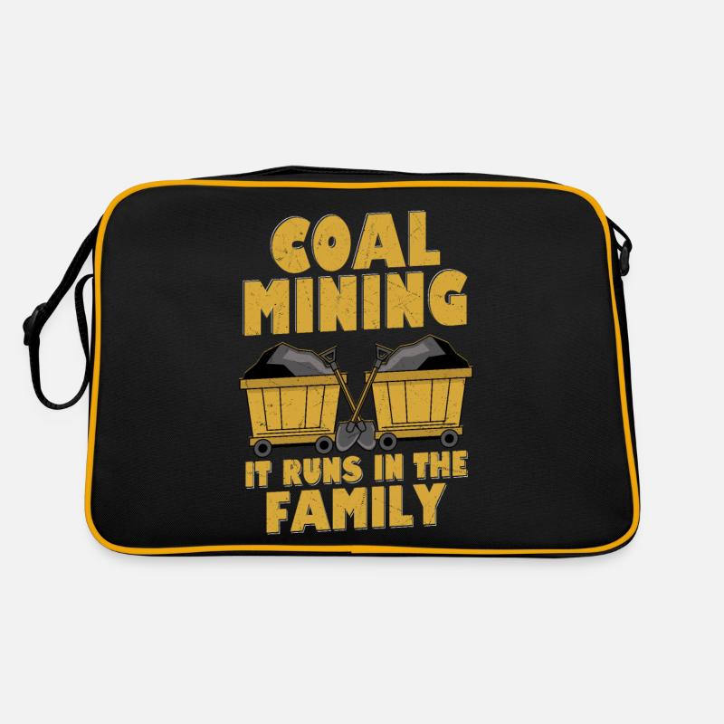 L’extraction du charbon dans la famille Pickaxe Miner Sac Retro