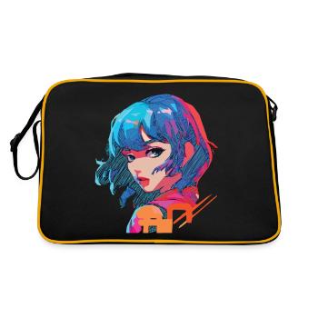Joi - Retro Tasche - Schwarz/Gold - Hinten