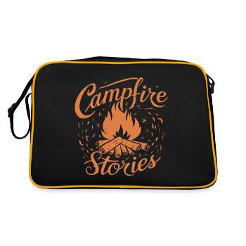 CAMPFIRE STORIES - Retro Bag - black/gold - Back