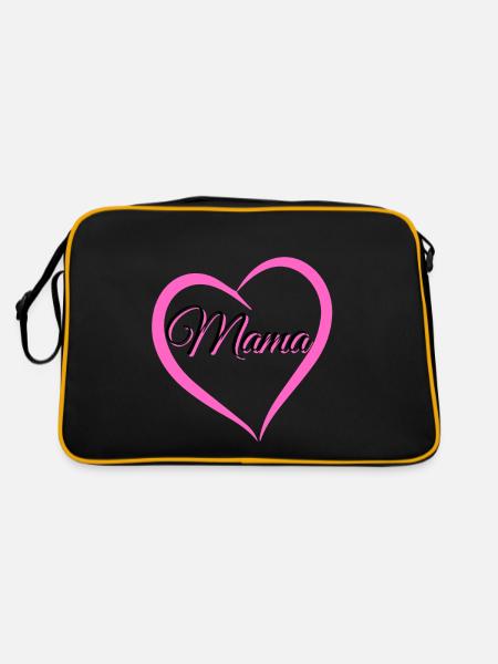 maman - Sac Retro - noir/or - Dos
