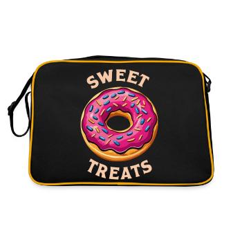 BEIGNETS, FRIANDISES SUCRÉES - Sac Retro - noir/or - Dos