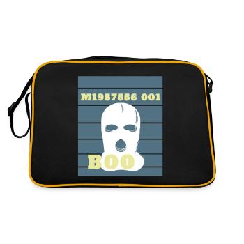 Homme masqué halloween boo - Sac Retro - noir/or - Dos