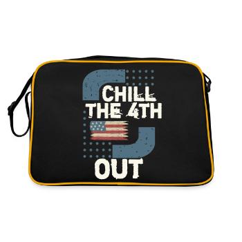 Funny 4th of July - Retro Bag - black/gold - Back