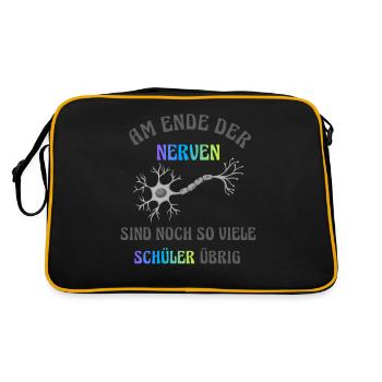 À bout de nerfs - Sac Retro - noir/or - Dos