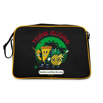 Team alhoa, pinaple et pizzapaintball - Sac Retro - noir/or - Dos