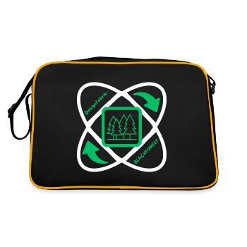 Logo Design FactoryBLACKFOREST - Retro Bag - black/gold - Back