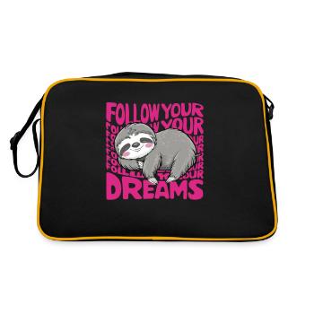 Suivez vos rêves Chemise de nuit officielle - Sac Retro - noir/or - Dos