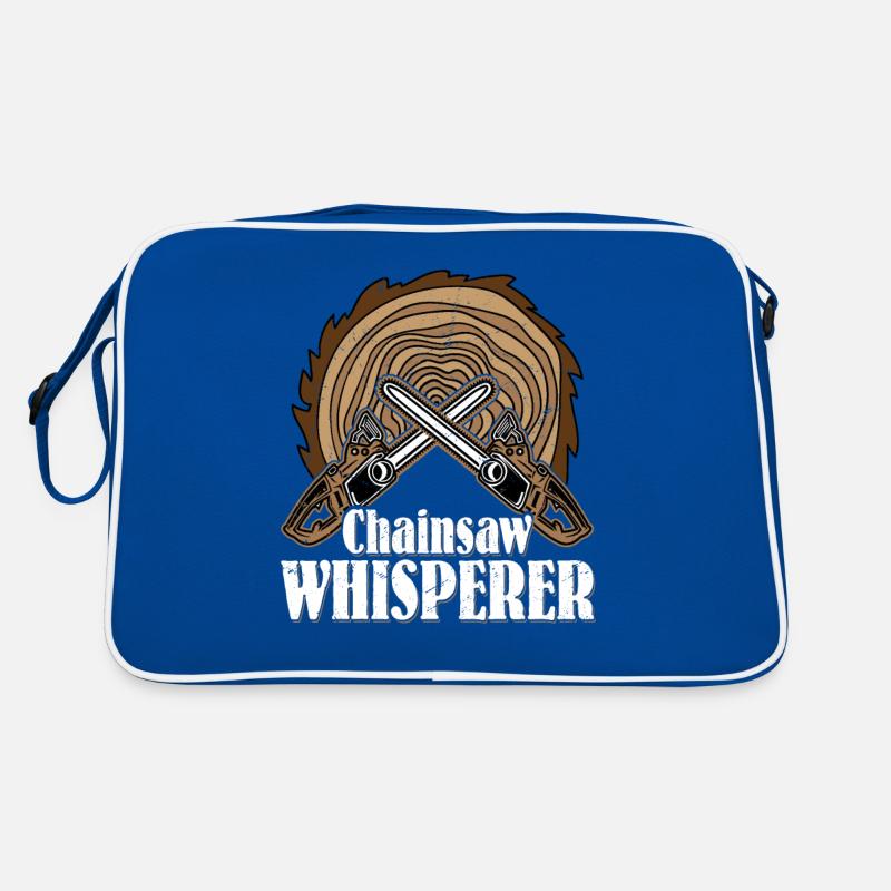 Tronçonneuse Chuchoteur Bûcheron Bûcheron Bûcheron Exploitation forestière Sac Retro